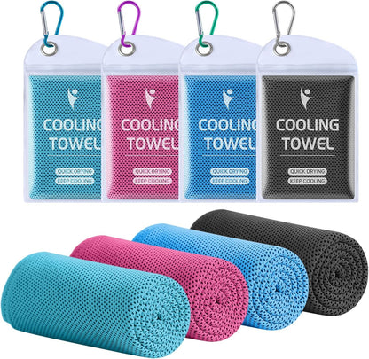 6 Pack Cooling Towels, 40x12 Breathable Gym Towel for Neck Face