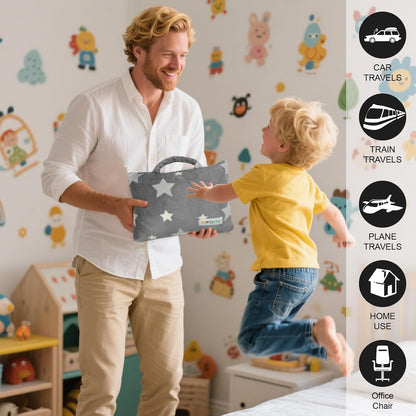 3-in-1 Kids Travel Pillow and Blanket Set - 40x60 Inches