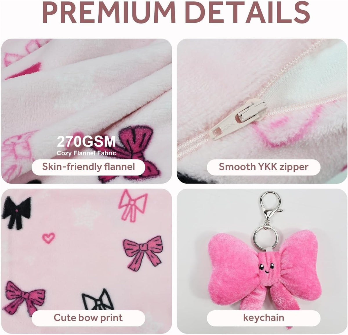 3-in-1 Kids Travel Pillow and Blanket Set - 40x60 Inches