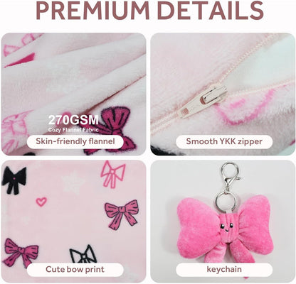 3-in-1 Kids Travel Pillow and Blanket Set - 40x60 Inches