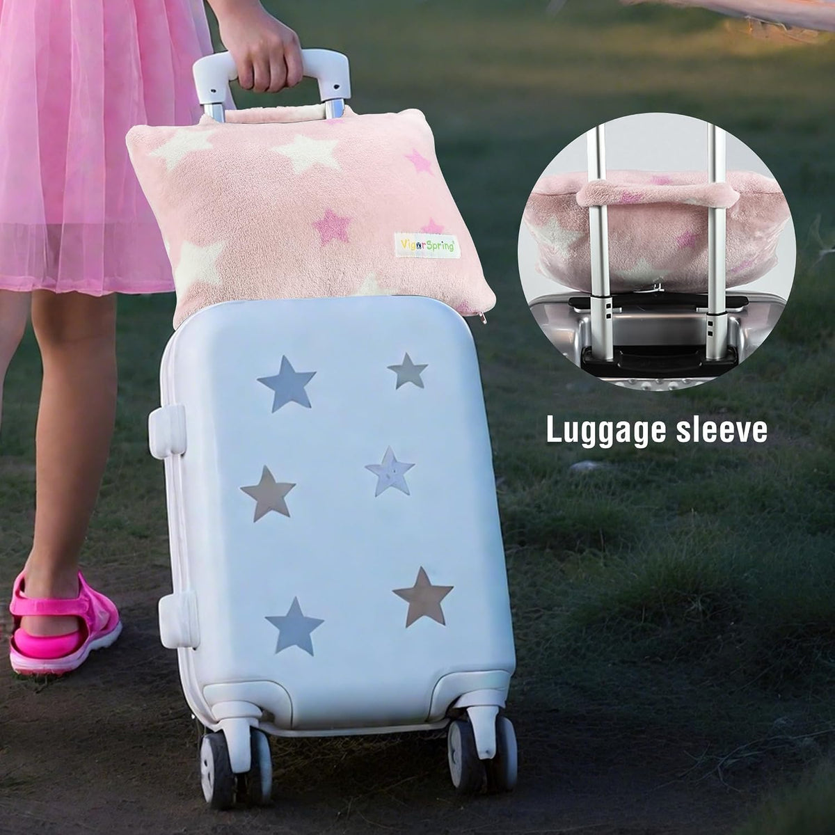 3-in-1 Kids Travel Pillow and Blanket Set - 40x60 Inches