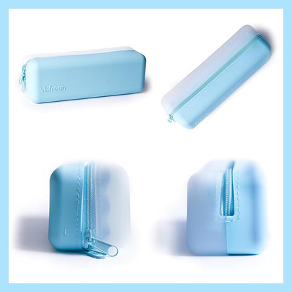 Daily Contact Lens Travel Case, R&L Labels, 30-Lens Holder (Blue)