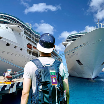 Cruise Luggage Tag Holder for Royal Caribbean & Celebrity 5 Pack, Cruise Ship Essentials 2026 Waterproof, Cruise Must Haves Durable