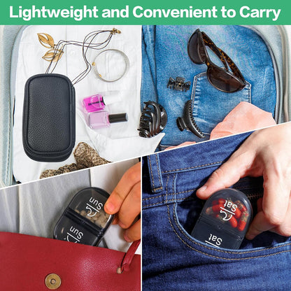 Weekly Travel Pill Organizer 2 Times a Day AM PM Rainbow Pill Box
