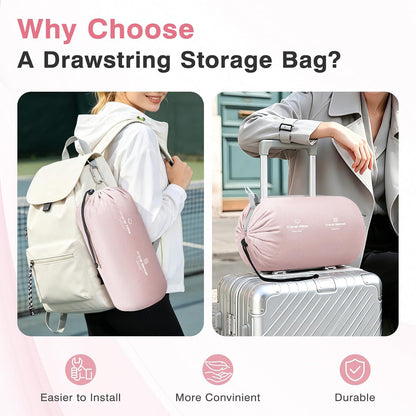 Travel Pillow and Blanket Set Neck Pillow Airplane Foam Pink