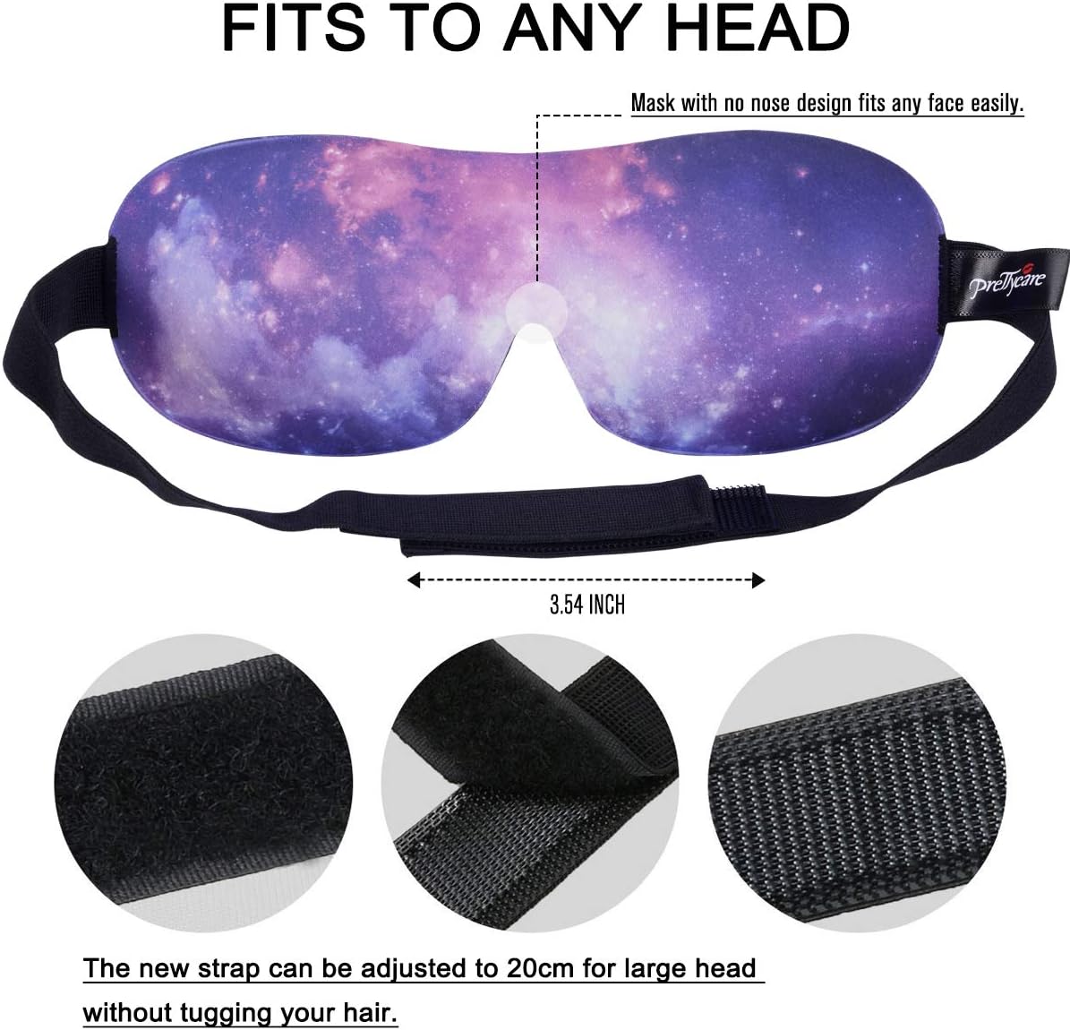 3D Sleep Mask 2 Pack,Eye Mask for Side Sleeper 3D Contoured Sleeping Mask Blackout Out for Men- Blindfold Airplane with Ear Plugs, Night Masks with Travel Bag (Black&Blue)