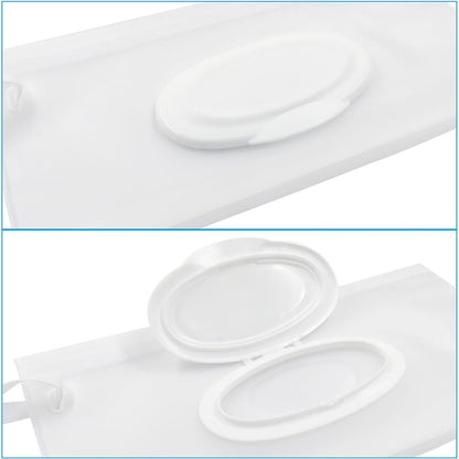 2Pcs Wet Wipes Pouches, Translucent