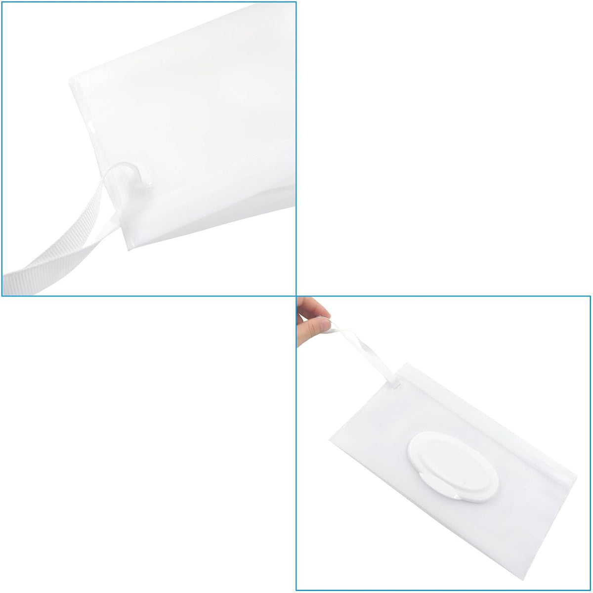 2Pcs Wet Wipes Pouches, Translucent