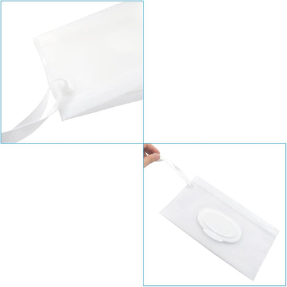 2Pcs Wet Wipes Pouches, Translucent