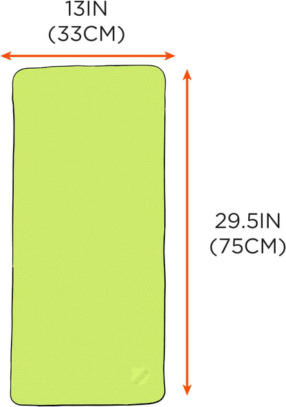 Chill-Its 6602 Evaporative Cooling Towel, Blue 13 inches x 29.5 inches