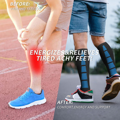 Compression Socks for Women Men 3 Pairs Graduated Compression Support Circulation Socks for Nurses