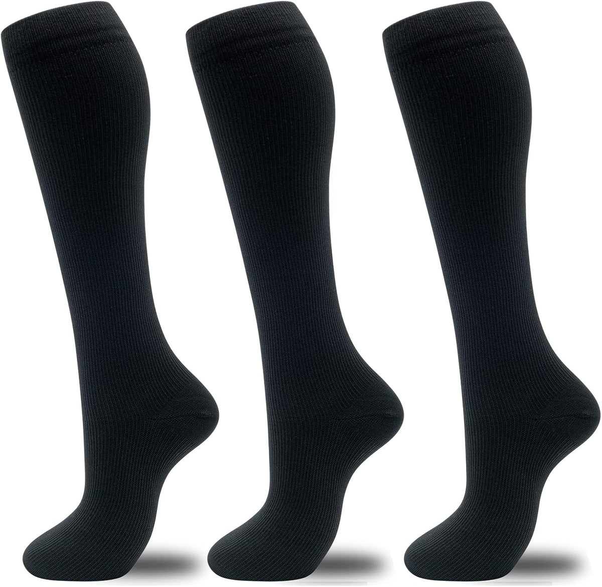 Compression Socks for Women Men 3 Pairs Graduated Compression Support Circulation Socks for Nurses