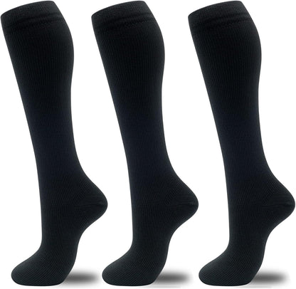 Compression Socks for Women Men 3 Pairs Graduated Compression Support Circulation Socks for Nurses