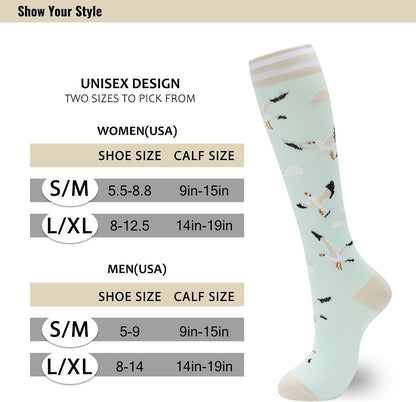 Compression Socks for Women Men 3 Pairs Graduated Compression Support Circulation Socks for Nurses