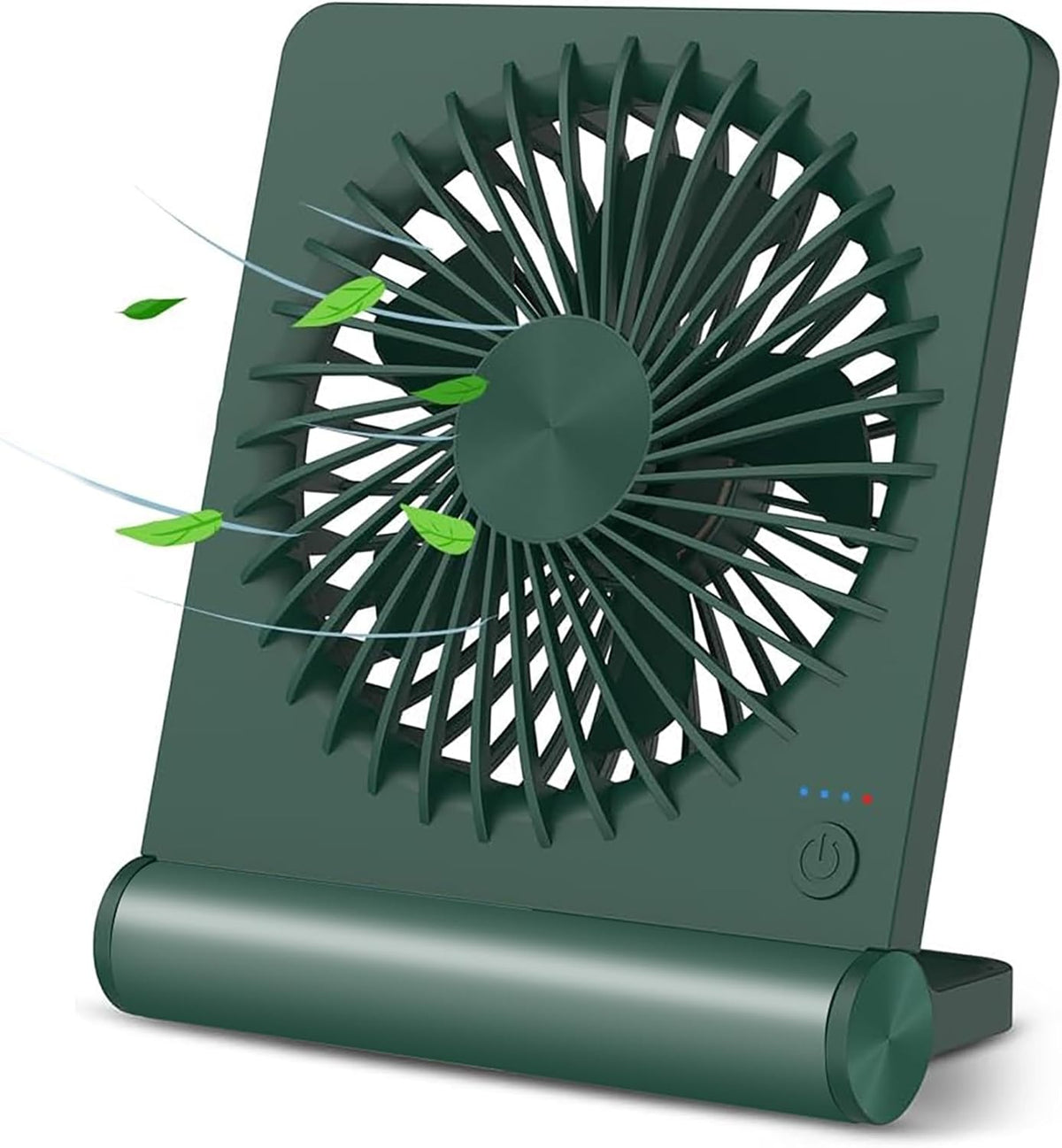 Desk Fan, Rechargeable Battery Operated, 3 Speeds Ultra Quiet Strong Wind