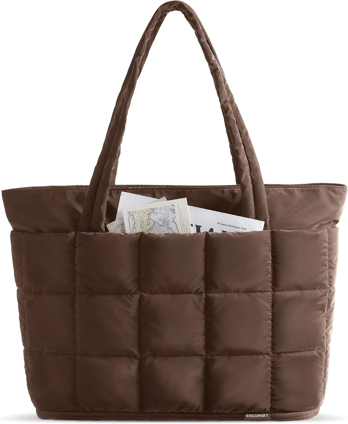 Expandable Tote Bag for Women, Puffer Work Tote Travel Bag