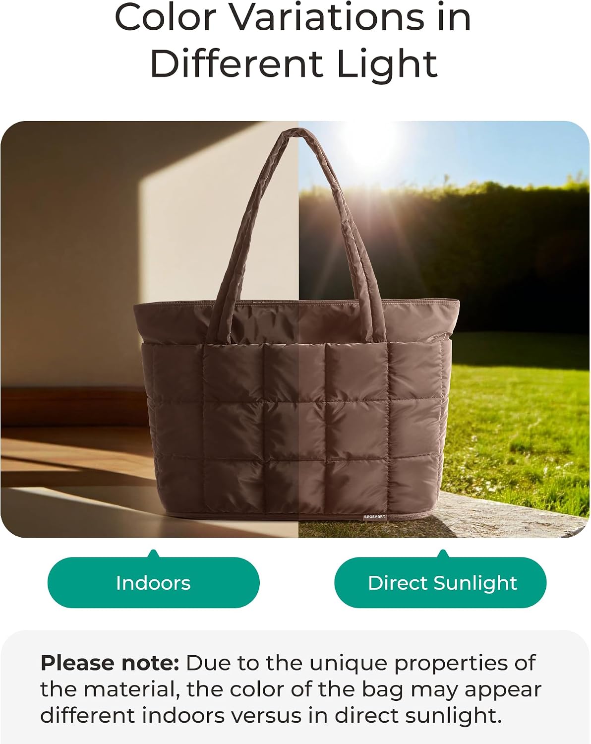 Expandable Tote Bag for Women, Puffer Work Tote Travel Bag