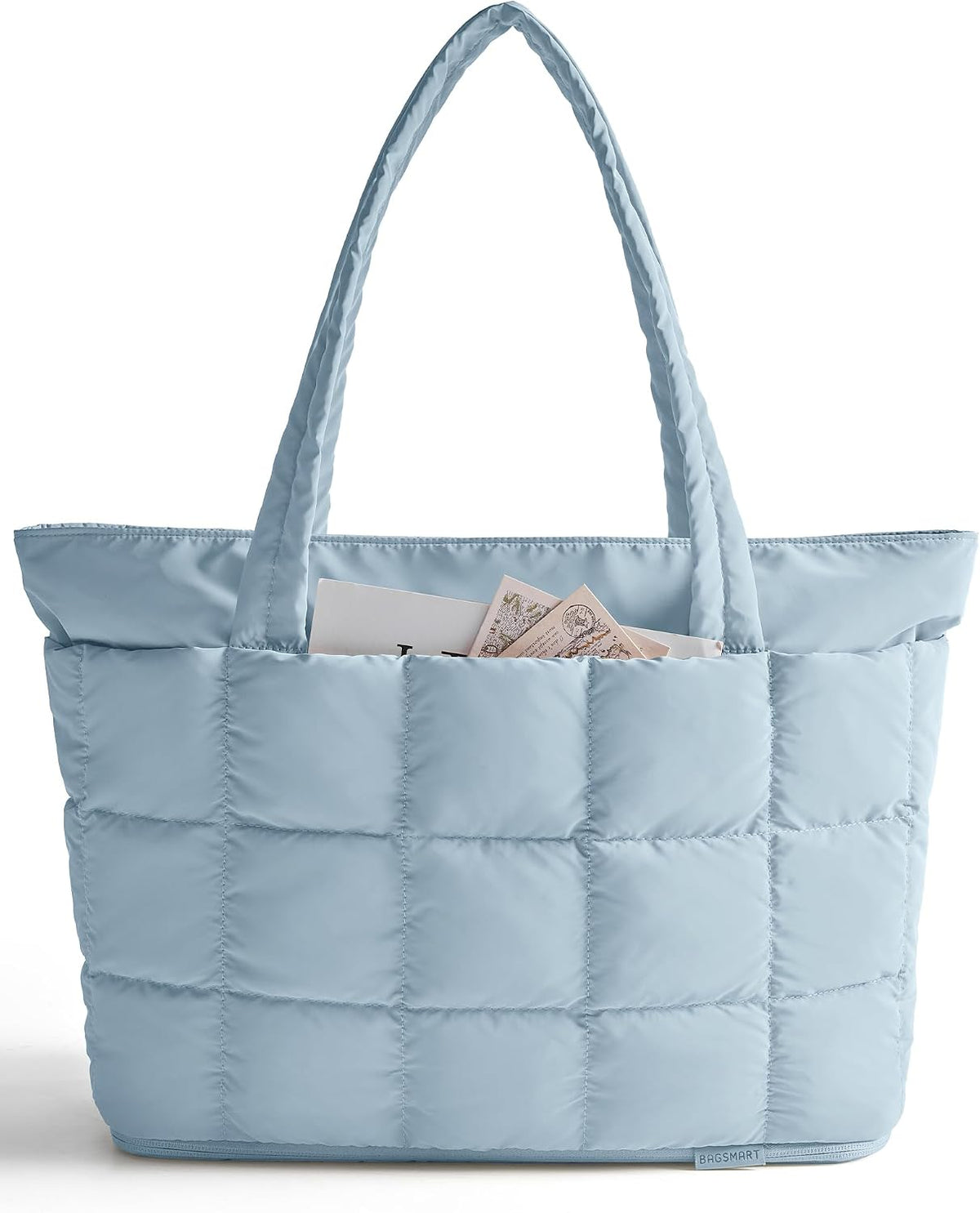 Expandable Tote Bag for Women, Puffer Work Tote Travel Bag