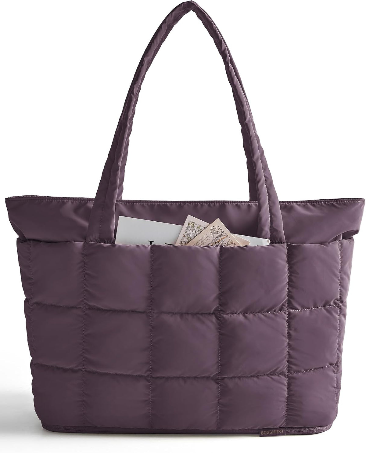 Expandable Tote Bag for Women, Puffer Work Tote Travel Bag