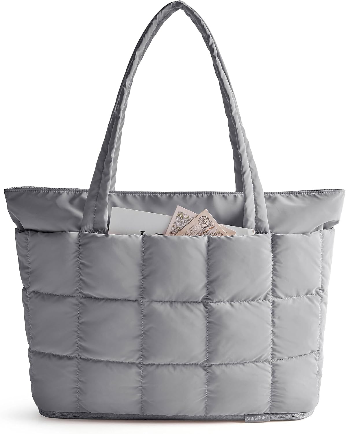 Expandable Tote Bag for Women, Puffer Work Tote Travel Bag