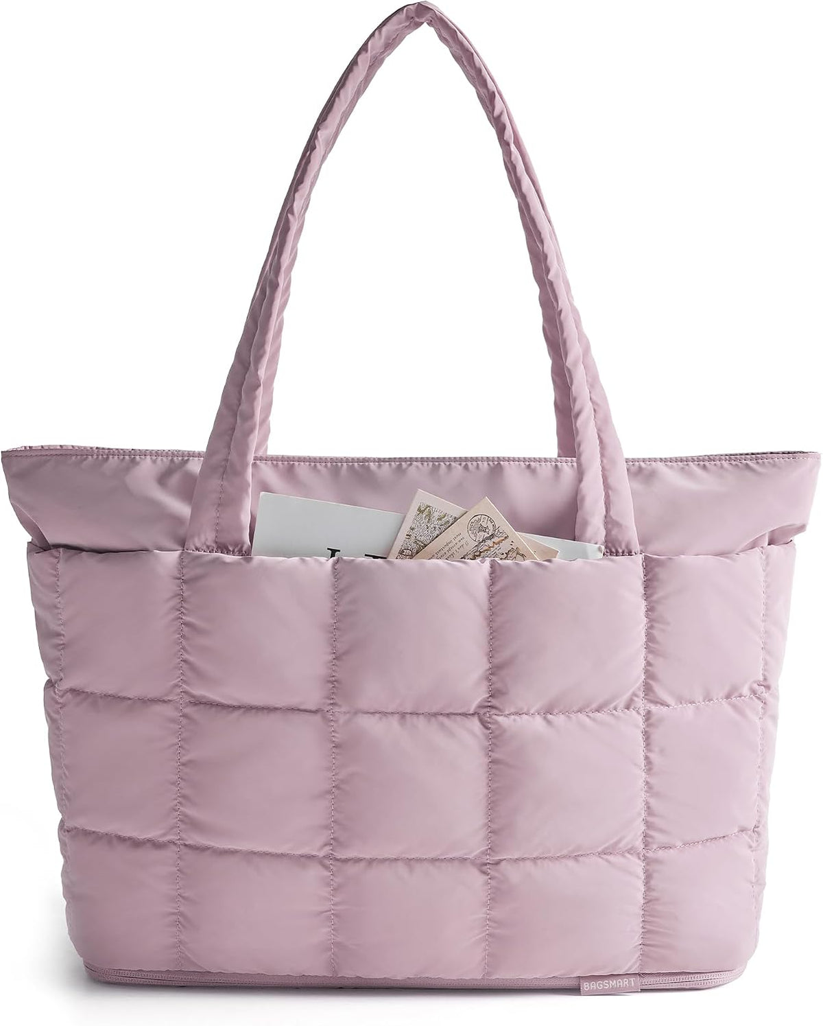 Expandable Tote Bag for Women, Puffer Work Tote Travel Bag