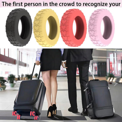 8Pcs Luggage Wheel Covers,Silicone Suitcase Cover for 2-2.4'' Spinner Wheel