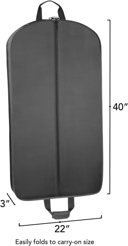 40” Deluxe Carry-On Travel Garment Bag, Perfect for Suits and Shirts