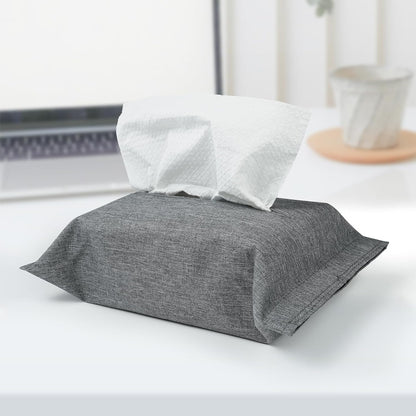 kakaforsa Black Toilet Paper Holder Travel Napkin Holder Reusable Tissue Holder Cloth Tissue Box Cloth Cover Hang Paper Towel Holder Tissue Box Cover Tissue Holder for Car Home Office Desk