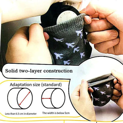 8 Pack Luggage Wheel Cover Socks Full Wrap Fabric Protector Universal Sleeve Case for Suitcase Prevents Floor Bed Dirt When Storing Travel Spinner Carry-on Bag