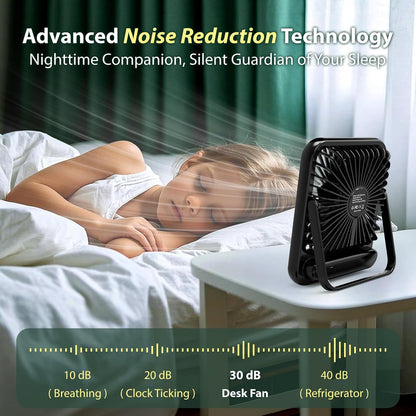 Portable Travel Fan for Cruise Approved, 4000mAh Cruise Essentials 2026 Rechargeable Fan100 Speed Wind Adjustable, Small Travel Essentials for Hotel Beside Sleeping Cruise Ship Must Haves