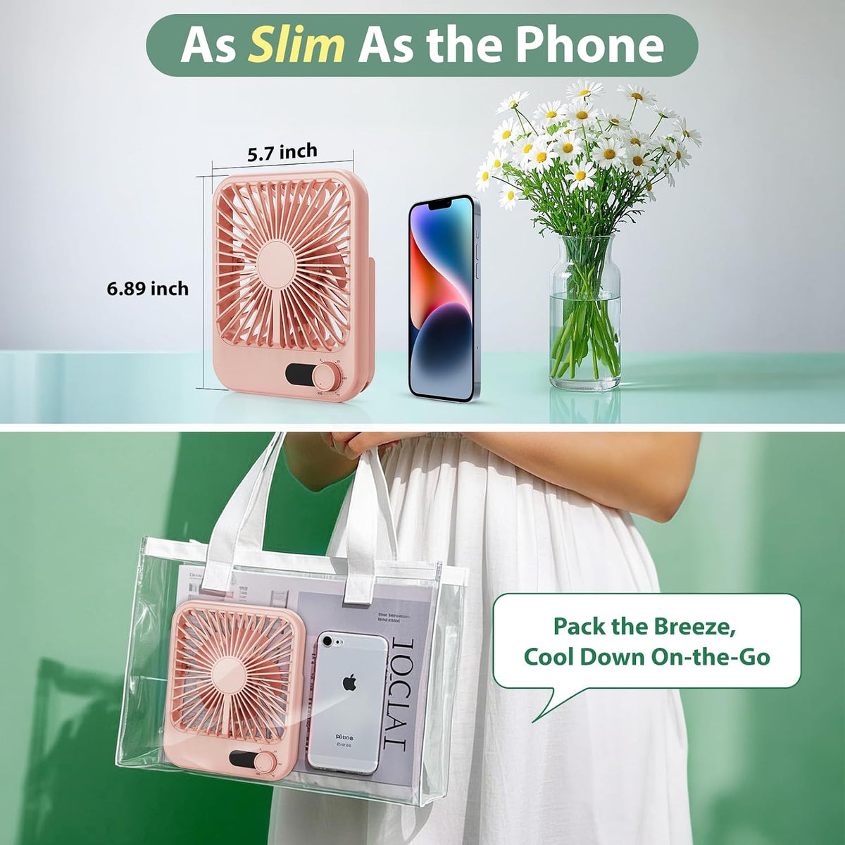 Portable Travel Fan for Cruise Approved, 4000mAh Cruise Essentials 2026 Rechargeable Fan100 Speed Wind Adjustable, Small Travel Essentials for Hotel Beside Sleeping Cruise Ship Must Haves