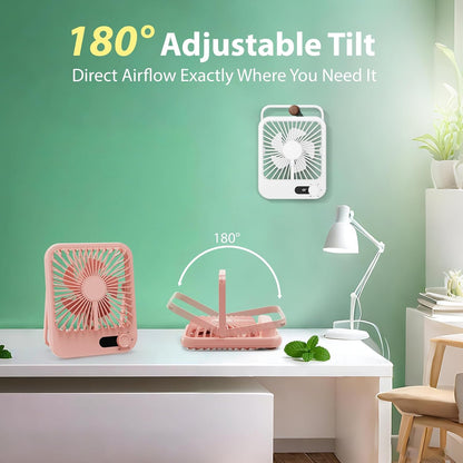 Portable Travel Fan for Cruise Approved, 4000mAh Cruise Essentials 2026 Rechargeable Fan100 Speed Wind Adjustable, Small Travel Essentials for Hotel Beside Sleeping Cruise Ship Must Haves