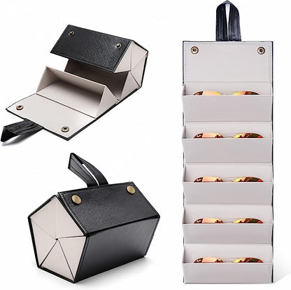 Travel Sunglasses Organizer, Sunglasses Travel Case for Multiple Pairs