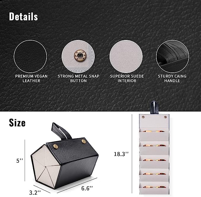 Travel Sunglasses Organizer, Sunglasses Travel Case for Multiple Pairs