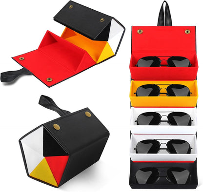 Travel Sunglasses Organizer, Sunglasses Travel Case for Multiple Pairs