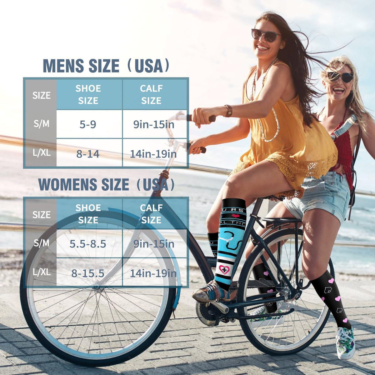 6 Pack Copper Compression Socks for Women and Men Circulation-Best Support for Medical,Running,Nursing,Athletic - Colors B