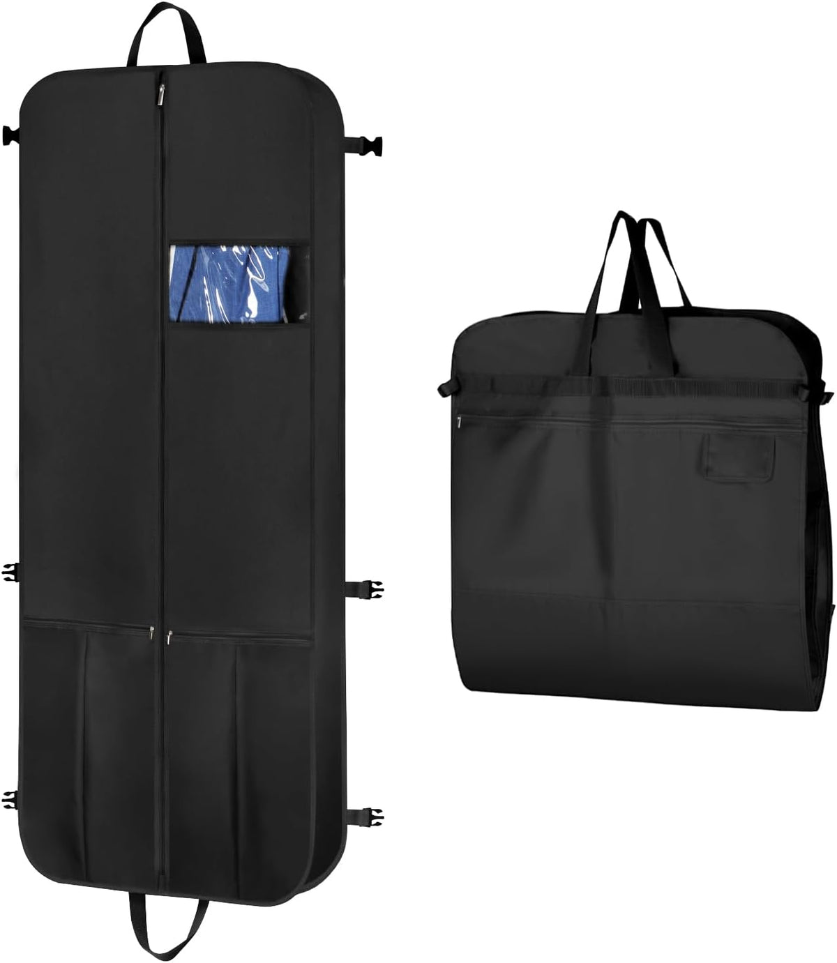 Garment Bags for Travel 54 in Tri-fold Suit Bags, Black