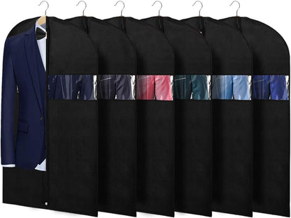 Garment Bags for Travel 54 in Tri-fold Suit Bags, Black