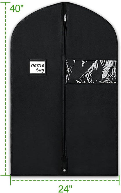 Garment Bags for Travel 54 in Tri-fold Suit Bags, Black