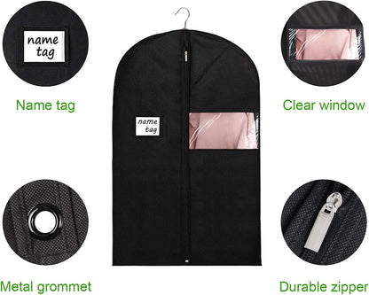 Garment Bags for Travel 54 in Tri-fold Suit Bags, Black
