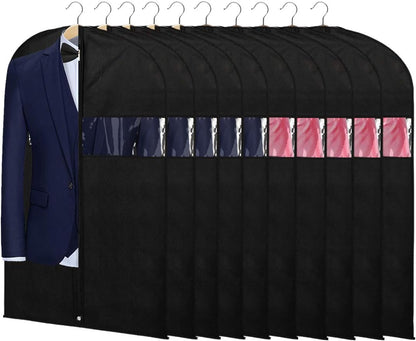 Garment Bags for Travel 54 in Tri-fold Suit Bags, Black