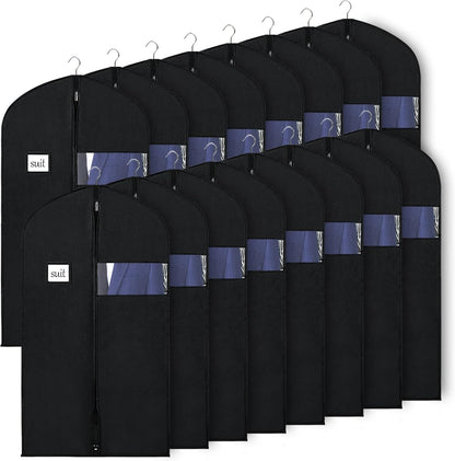 Garment Bags for Travel 54 in Tri-fold Suit Bags, Black