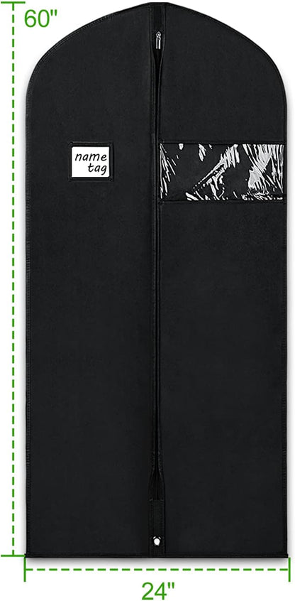 Garment Bags for Travel 54 in Tri-fold Suit Bags, Black