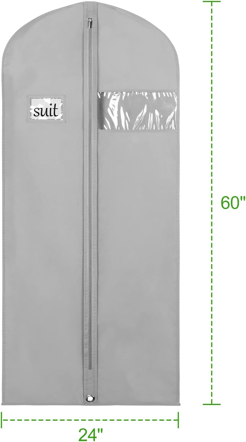 Garment Bags for Travel 54 in Tri-fold Suit Bags, Black