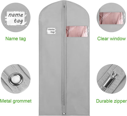 Garment Bags for Travel 54 in Tri-fold Suit Bags, Black