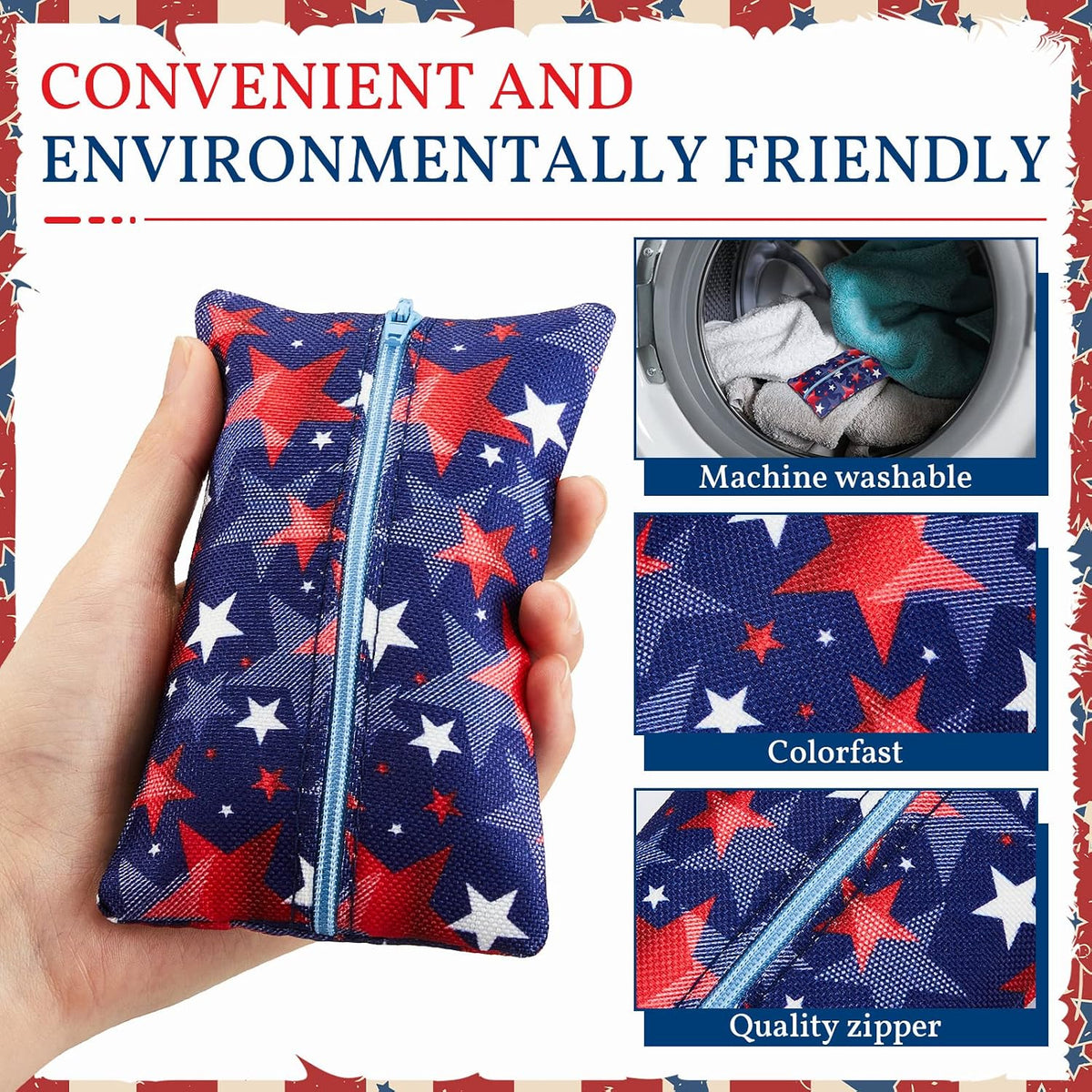 5 Pieces Tissues Purse Pocket Tissue Holder Reusable Travel Pouch Fabric Zipper Enclosed Small Size Flower Pattern Holder for Purse Coins for Christmas, 5.25 x 3 Inches (Floral Style)