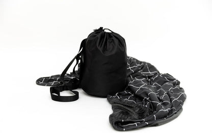 Soft Pink Checkered Dual-Sided Travel Blanket with Carrying Bag