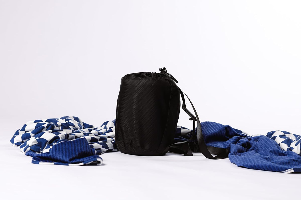 Soft Pink Checkered Dual-Sided Travel Blanket with Carrying Bag
