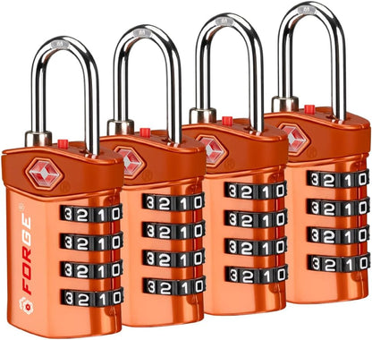 Travel Lock,TSA Approved Luggage Locks for Air Travel, Gym Lockers, School Lockers, Pelican Cases, Gun Case, Easy Read Dials, Durable Alloy Body