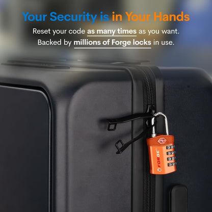 Travel Lock,TSA Approved Luggage Locks for Air Travel, Gym Lockers, School Lockers, Pelican Cases, Gun Case, Easy Read Dials, Durable Alloy Body